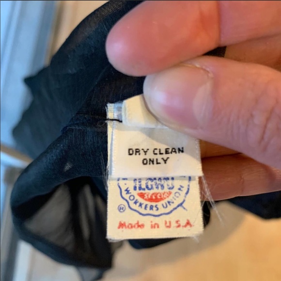 VINTAGE Saks Fifth Avenue Dress Size S Black - Picture 5 of 10